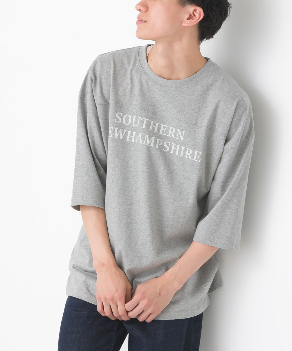 【hbD】【OMNES】ユニセックス バイオポリウォッシュ6分袖フットボールTシャツ【1524-5516】