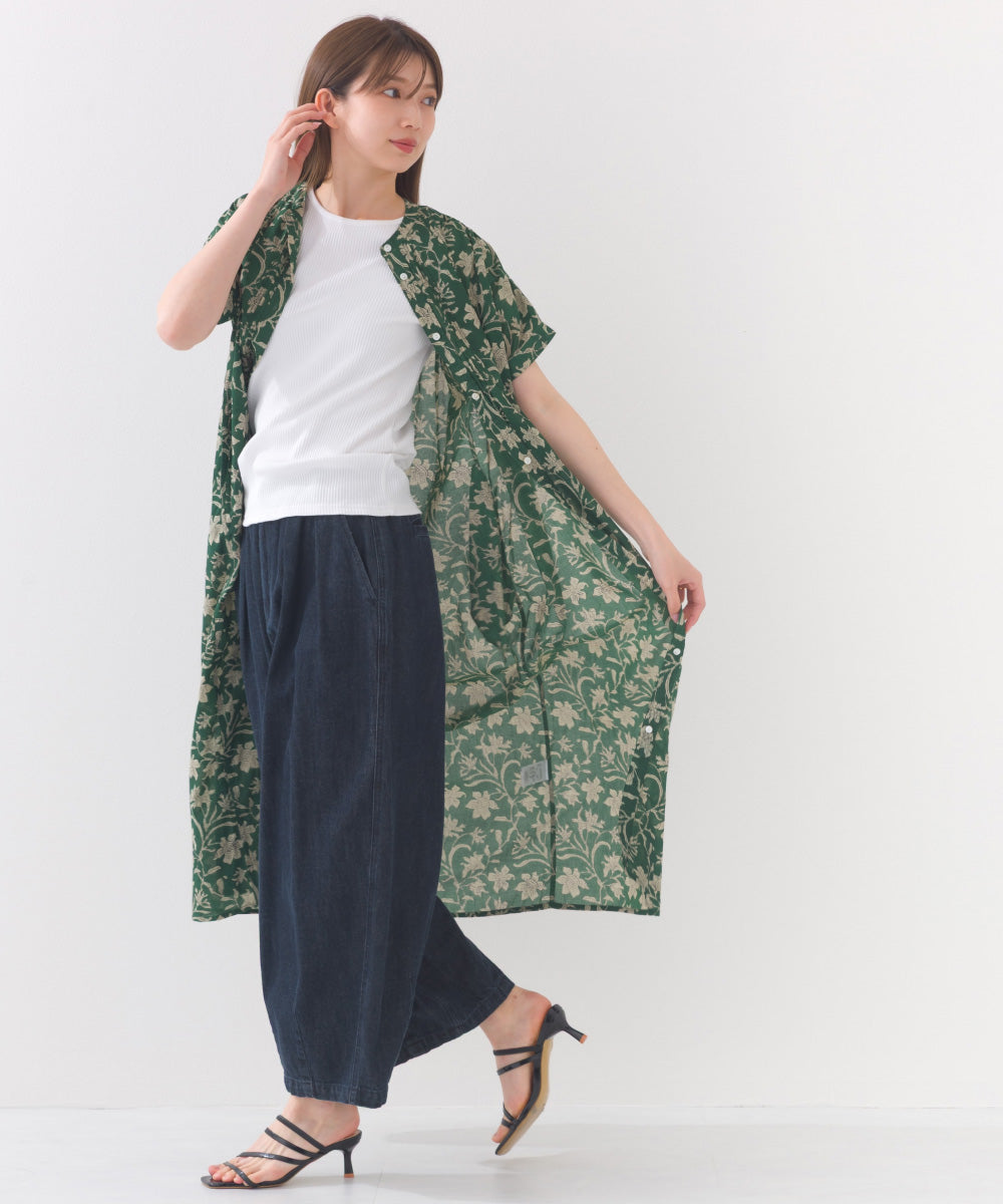 MHL. 23SS スーパーファイン コットンツイル 半袖シャツワンピース 2 エムエイチエル MHL. SUPERFINE COTTON TWILL （DARK NAVY1
