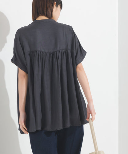 【OMNES】テンセルデニムハンドタック切り替えシャツ【1525-4230】