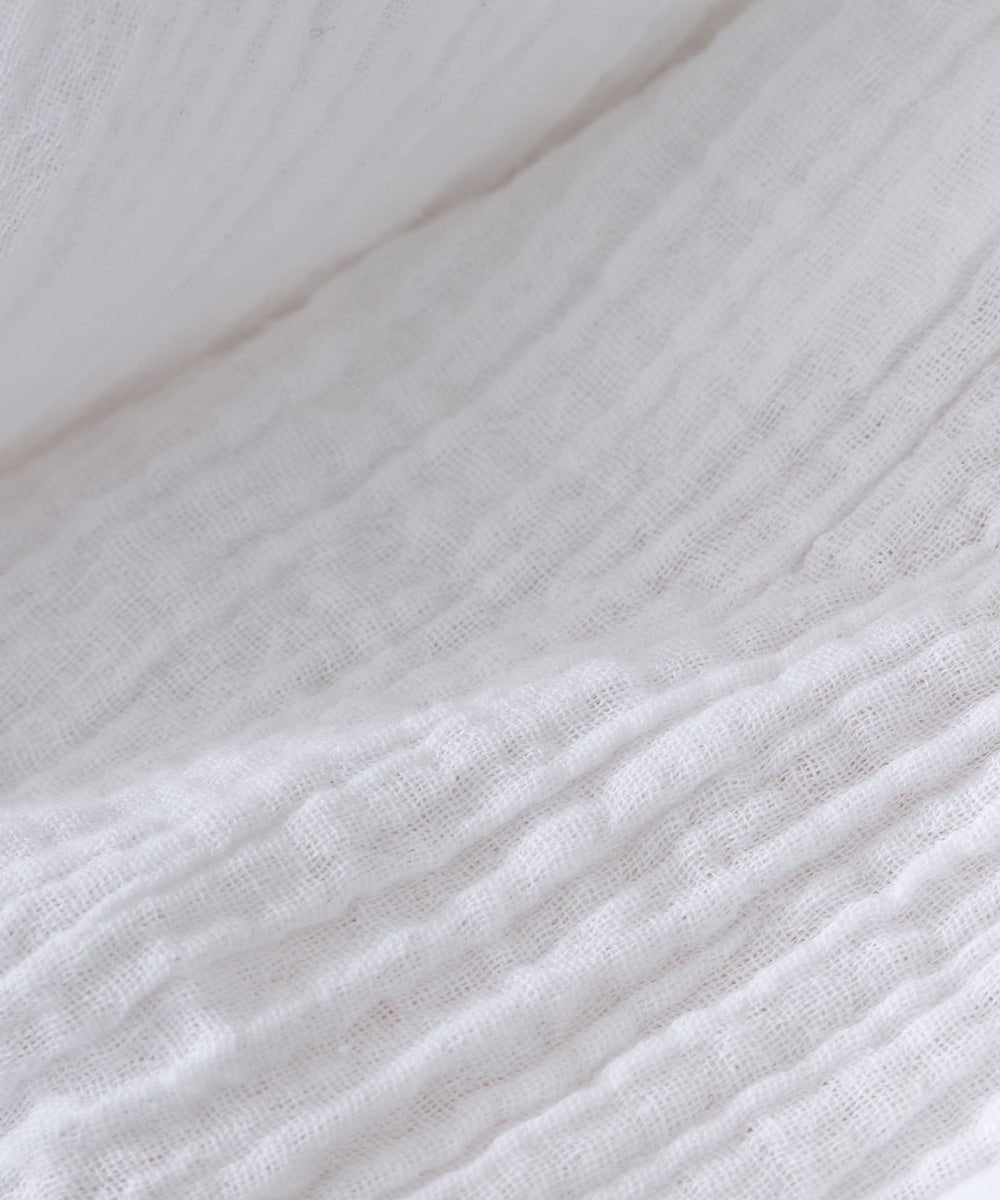 【OMNES】ダブルガーゼボリューム袖プルオーバー【1525-4237】