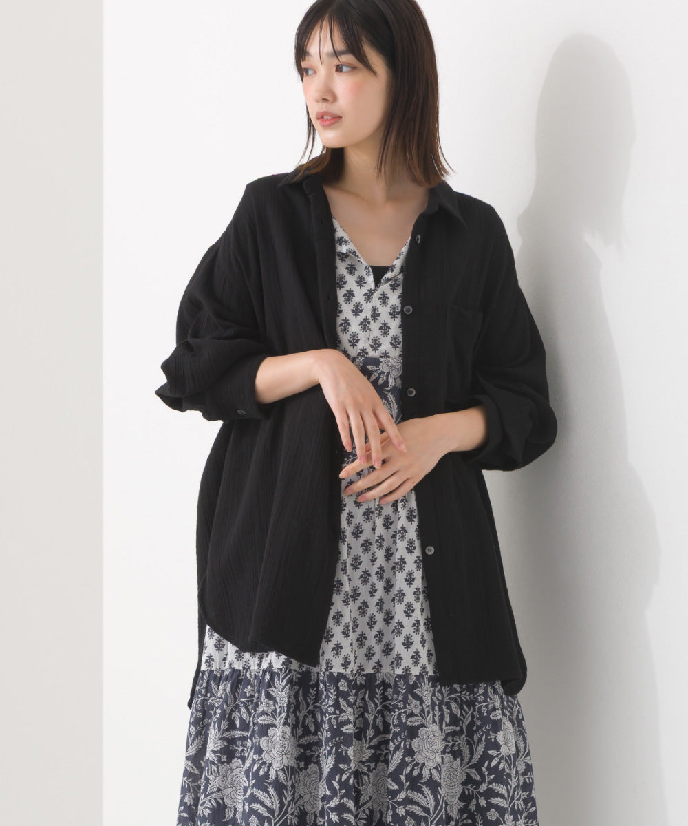 【OMNES】ダブルガーゼレギュラーシャツ【1525-4241】