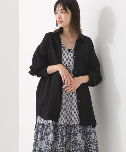 【OMNES】ダブルガーゼレギュラーシャツ【1525-4241】