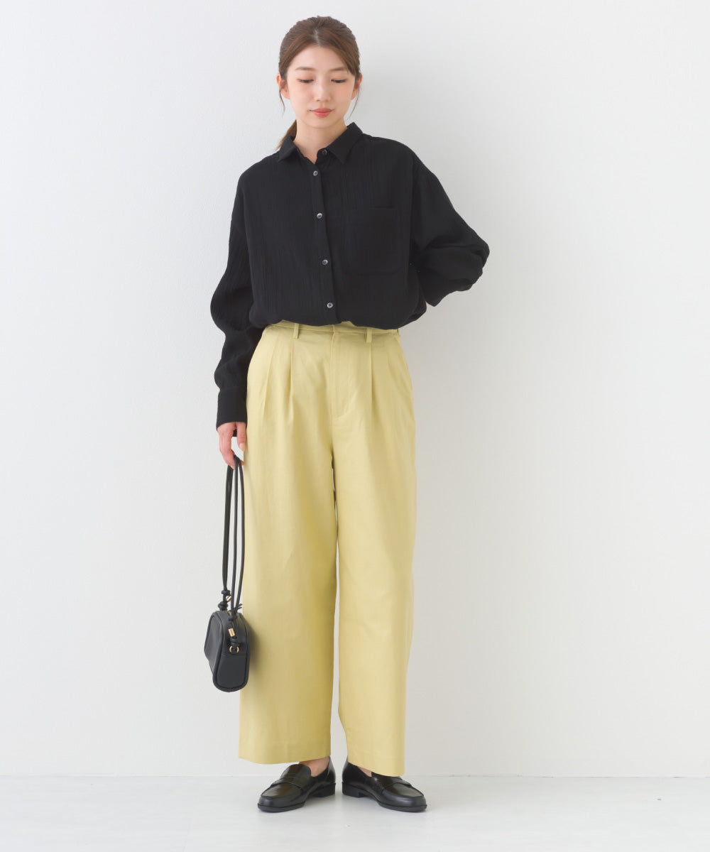 【OMNES】ダブルガーゼレギュラーシャツ【1525-4241】