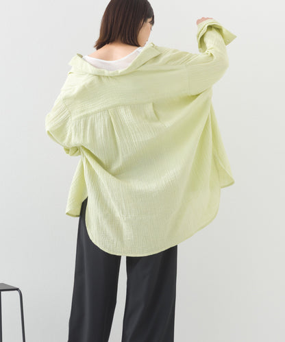 【OMNES】ダブルガーゼレギュラーシャツ【1525-4241】