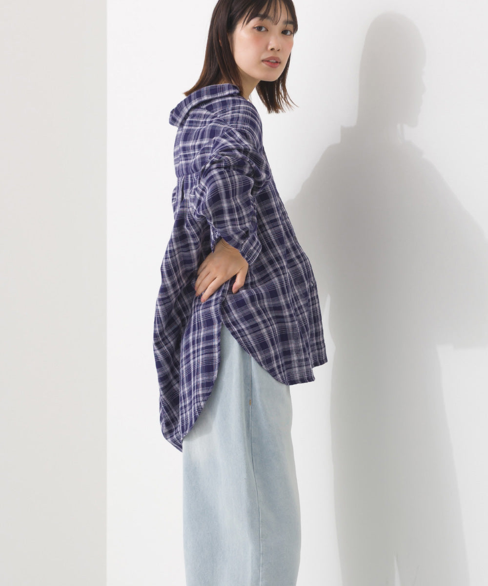 【OMNES】ダブルガーゼレギュラーシャツ【1525-4241】