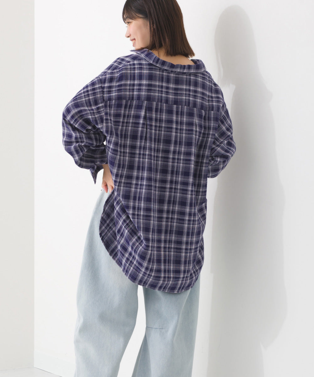 【OMNES】ダブルガーゼレギュラーシャツ【1525-4241】