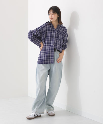 【OMNES】ダブルガーゼレギュラーシャツ【1525-4241】