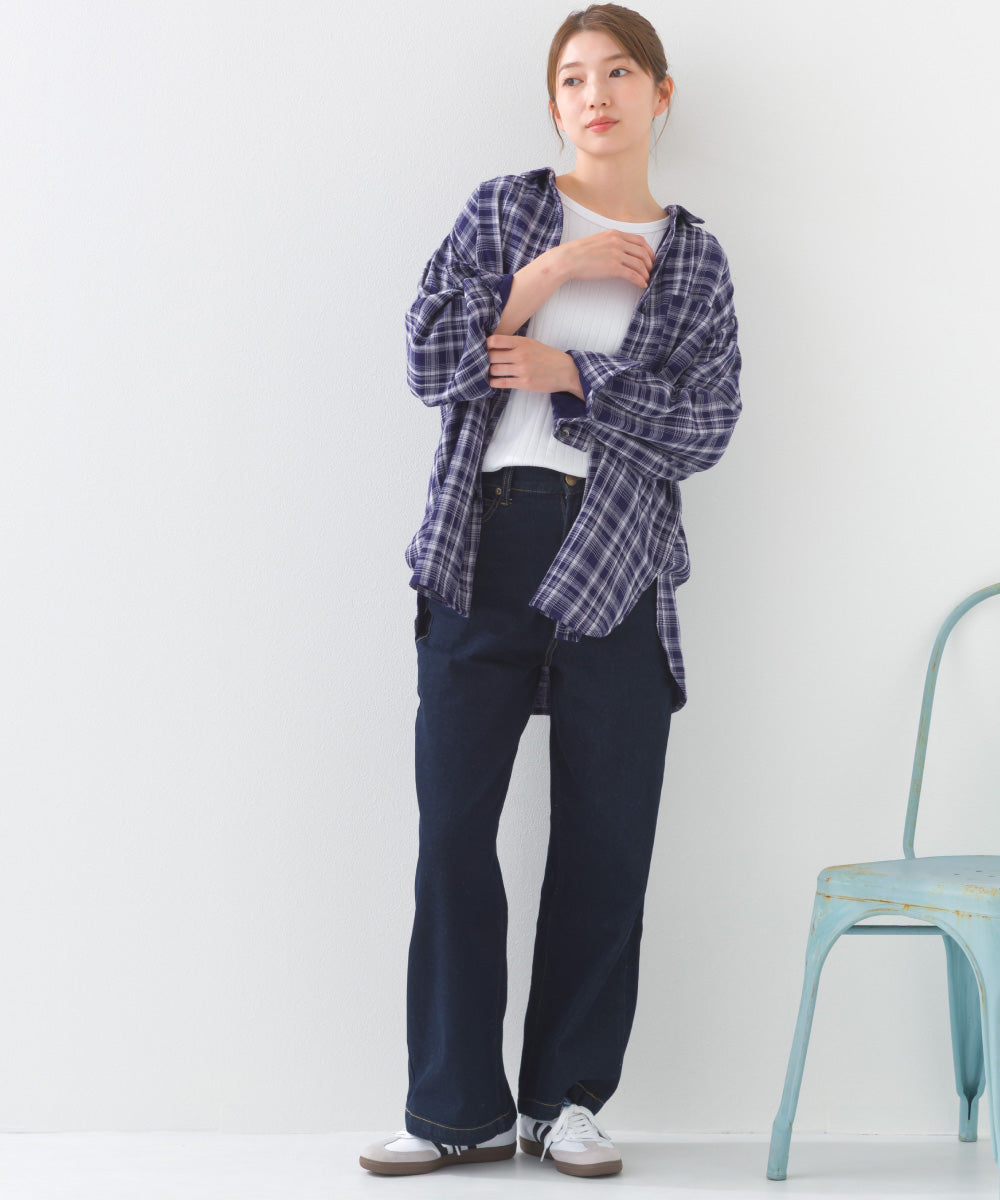 【OMNES】ダブルガーゼレギュラーシャツ【1525-4241】