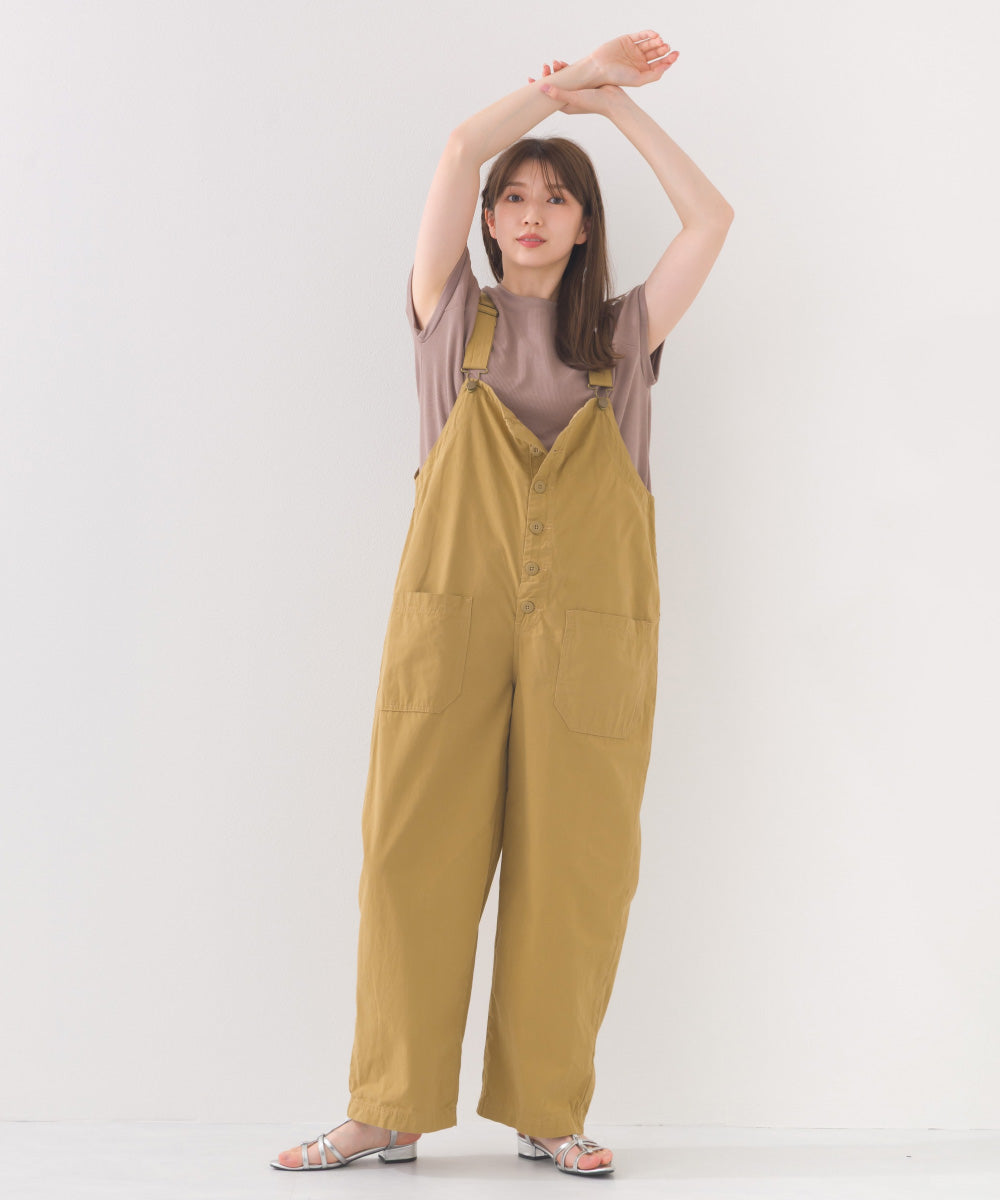 【OMNES】接触冷感 裾スリット半袖プルオーバー【252W427OMN004】