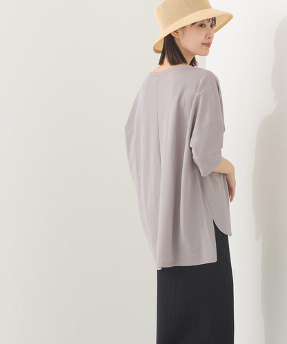 【OMNES】接触冷感 オーバーサイズ半袖プルオーバーTシャツ【252W427OMN006】