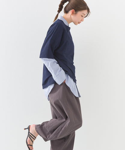 【OMNES】接触冷感 オーバーサイズ半袖プルオーバーTシャツ【252W427OMN006】