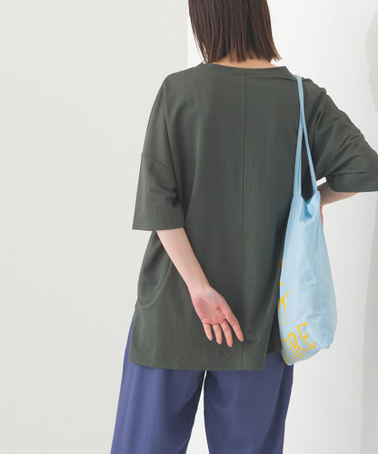 【OMNES】接触冷感 オーバーサイズ半袖プルオーバーTシャツ【252W427OMN006】