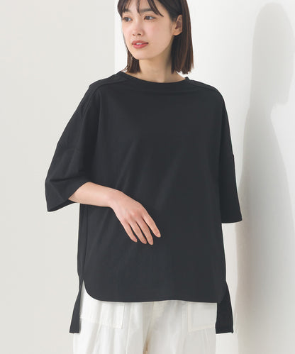 【OMNES】接触冷感 オーバーサイズ半袖プルオーバーTシャツ【252W427OMN006】