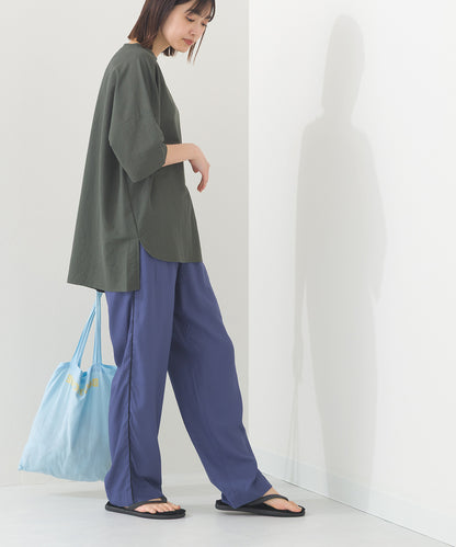 【OMNES】接触冷感 オーバーサイズ半袖プルオーバーTシャツ【252W427OMN006】