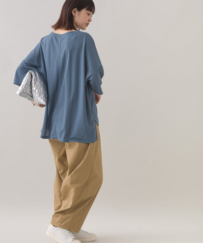 【OMNES】接触冷感 オーバーサイズ半袖プルオーバーTシャツ【252W427OMN006】