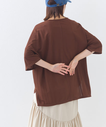【OMNES】接触冷感 オーバーサイズ半袖プルオーバーTシャツ【252W427OMN006】