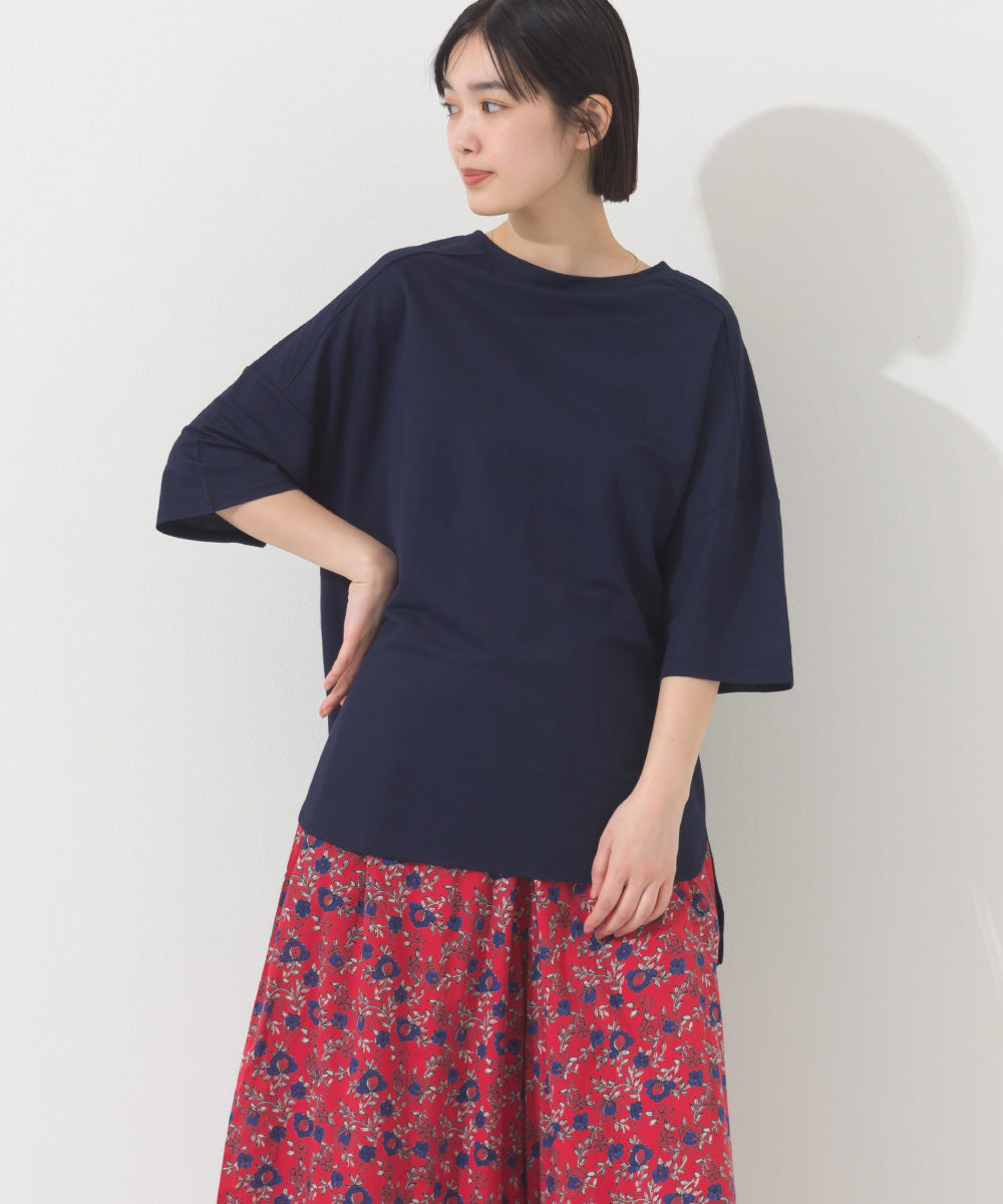 【OMNES】接触冷感 オーバーサイズ半袖プルオーバーTシャツ【252W427OMN006】