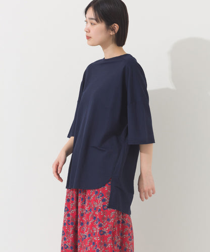 【OMNES】接触冷感 オーバーサイズ半袖プルオーバーTシャツ【252W427OMN006】