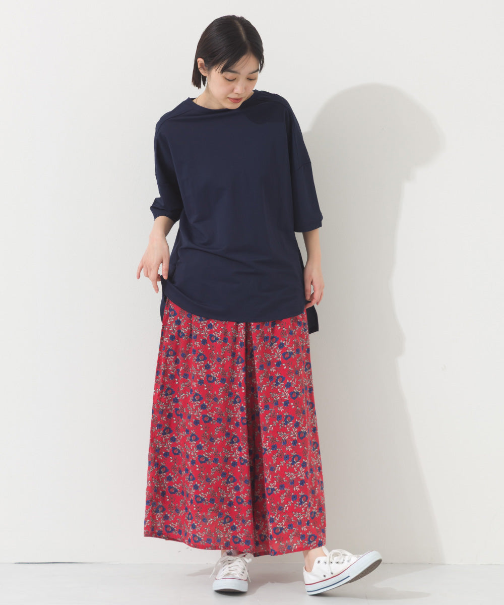 【OMNES】接触冷感 オーバーサイズ半袖プルオーバーTシャツ【252W427OMN006】