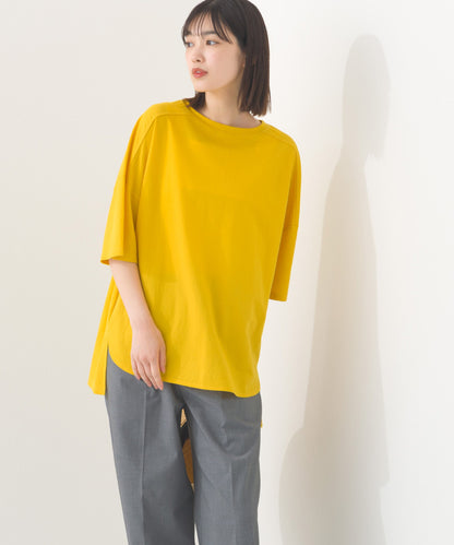 【OMNES】接触冷感 オーバーサイズ半袖プルオーバーTシャツ【252W427OMN006】
