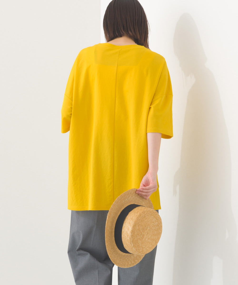 【OMNES】接触冷感 オーバーサイズ半袖プルオーバーTシャツ【252W427OMN006】