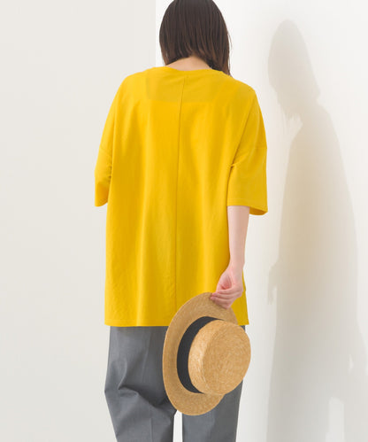【OMNES】接触冷感 オーバーサイズ半袖プルオーバーTシャツ【252W427OMN006】