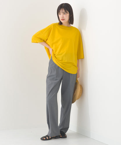 【OMNES】接触冷感 オーバーサイズ半袖プルオーバーTシャツ【252W427OMN006】