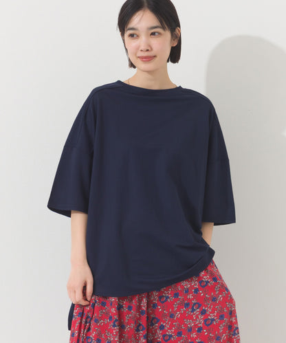 【OMNES】接触冷感 オーバーサイズ半袖プルオーバーTシャツ【252W427OMN006】