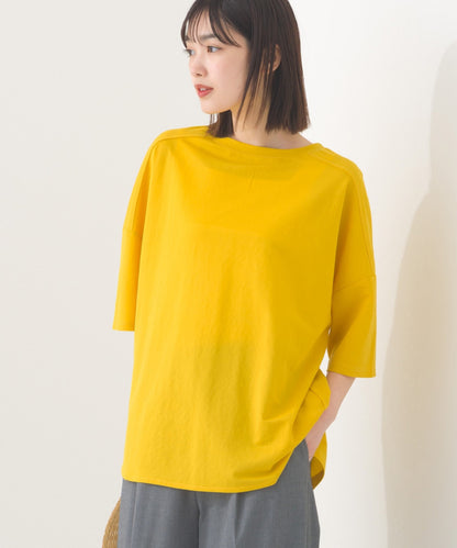 【OMNES】接触冷感 オーバーサイズ半袖プルオーバーTシャツ【252W427OMN006】