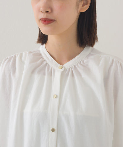 【OMNES】接触冷感 前開きシャツワンピース【252W427OMN008】