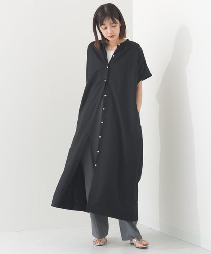 【OMNES】接触冷感 前開きシャツワンピース【252W427OMN008】