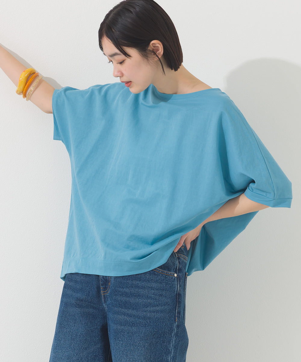 【OMNES】接触冷感ビッグシルエットプルオーバー半袖Tシャツ【252W427OMN009】