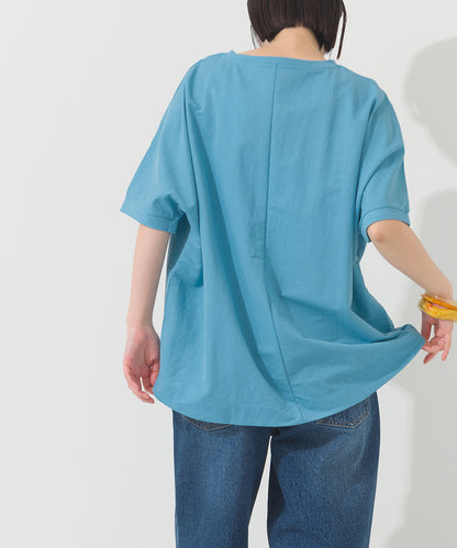 【OMNES】接触冷感ビッグシルエットプルオーバー半袖Tシャツ【252W427OMN009】