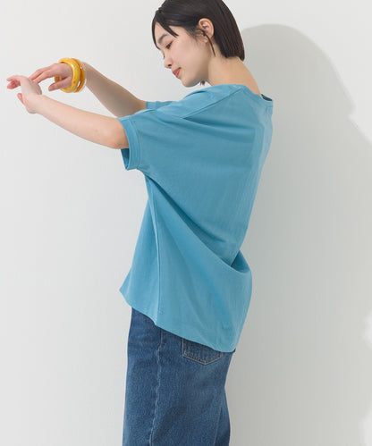 【OMNES】接触冷感ビッグシルエットプルオーバー半袖Tシャツ【252W427OMN009】