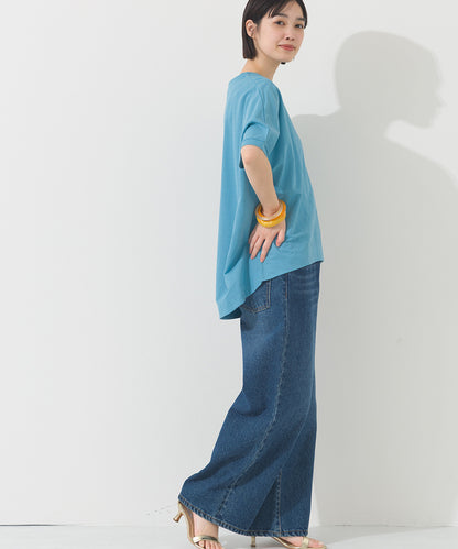 【OMNES】接触冷感ビッグシルエットプルオーバー半袖Tシャツ【252W427OMN009】