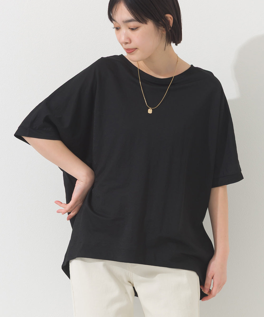 【OMNES】接触冷感ビッグシルエットプルオーバー半袖Tシャツ【252W427OMN009】