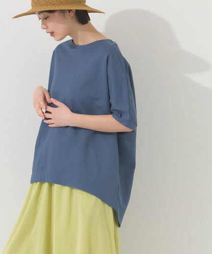 【OMNES】接触冷感ビッグシルエットプルオーバー半袖Tシャツ【252W427OMN009】