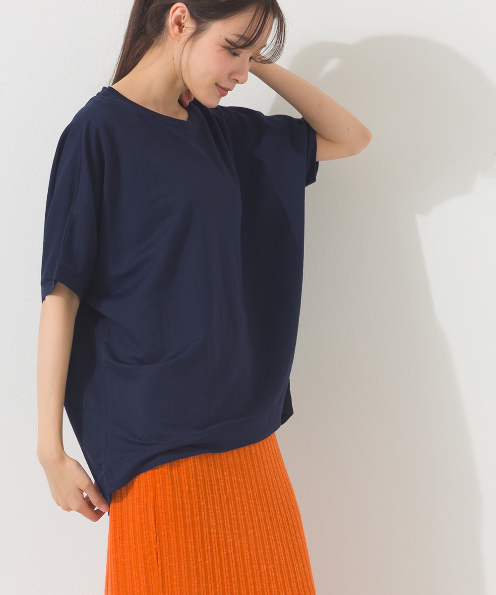 【OMNES】接触冷感ビッグシルエットプルオーバー半袖Tシャツ【252W427OMN009】