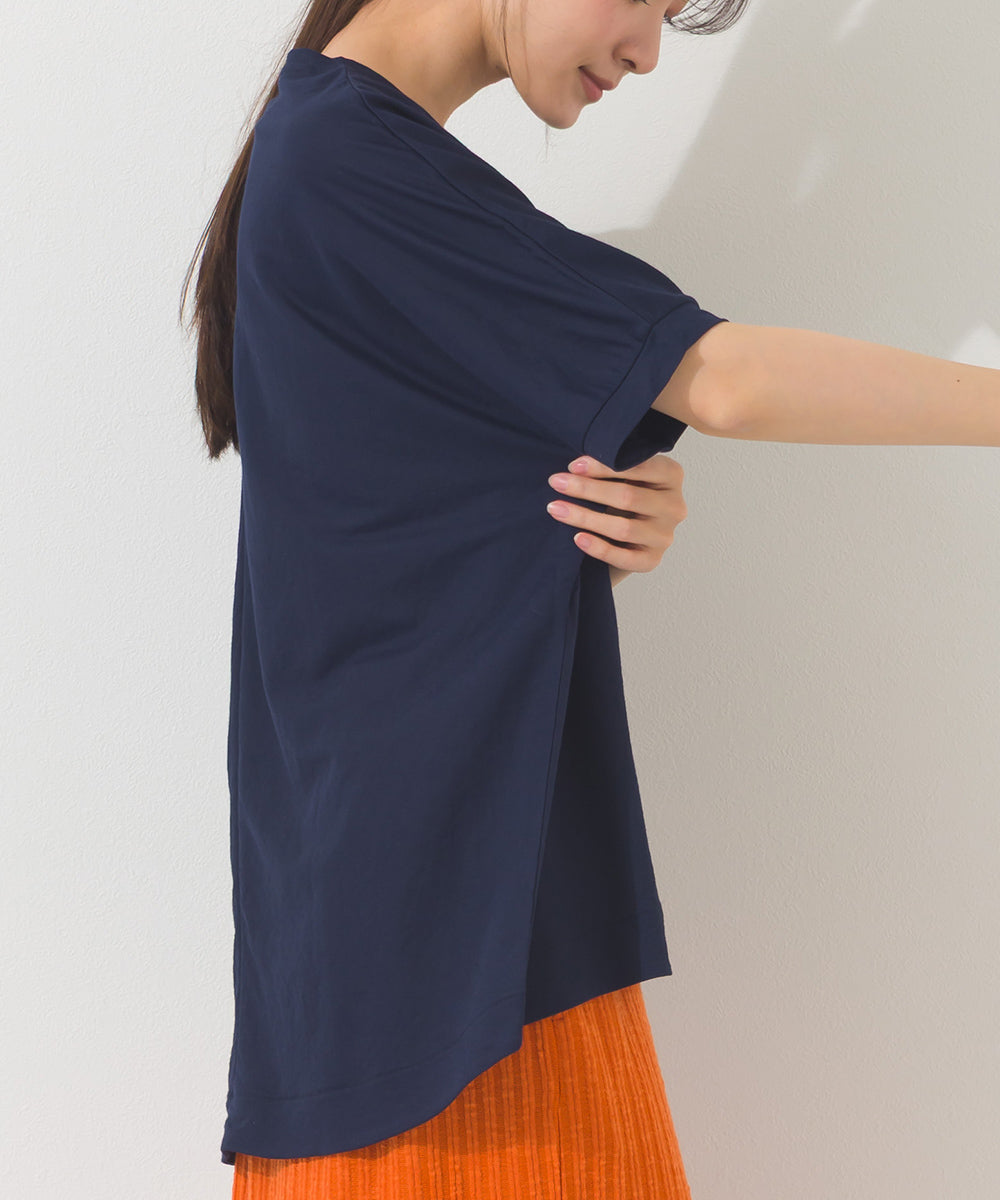 【OMNES】接触冷感ビッグシルエットプルオーバー半袖Tシャツ【252W427OMN009】