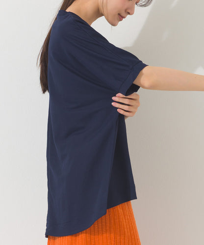 【OMNES】接触冷感ビッグシルエットプルオーバー半袖Tシャツ【252W427OMN009】