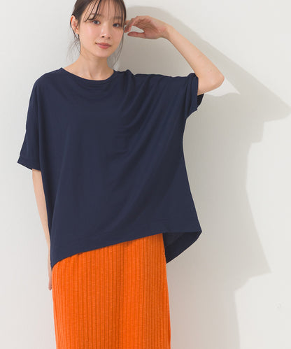【OMNES】接触冷感ビッグシルエットプルオーバー半袖Tシャツ【252W427OMN009】