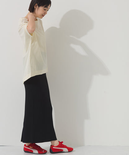 【OMNES】接触冷感ビッグシルエットプルオーバー半袖Tシャツ【252W427OMN009】