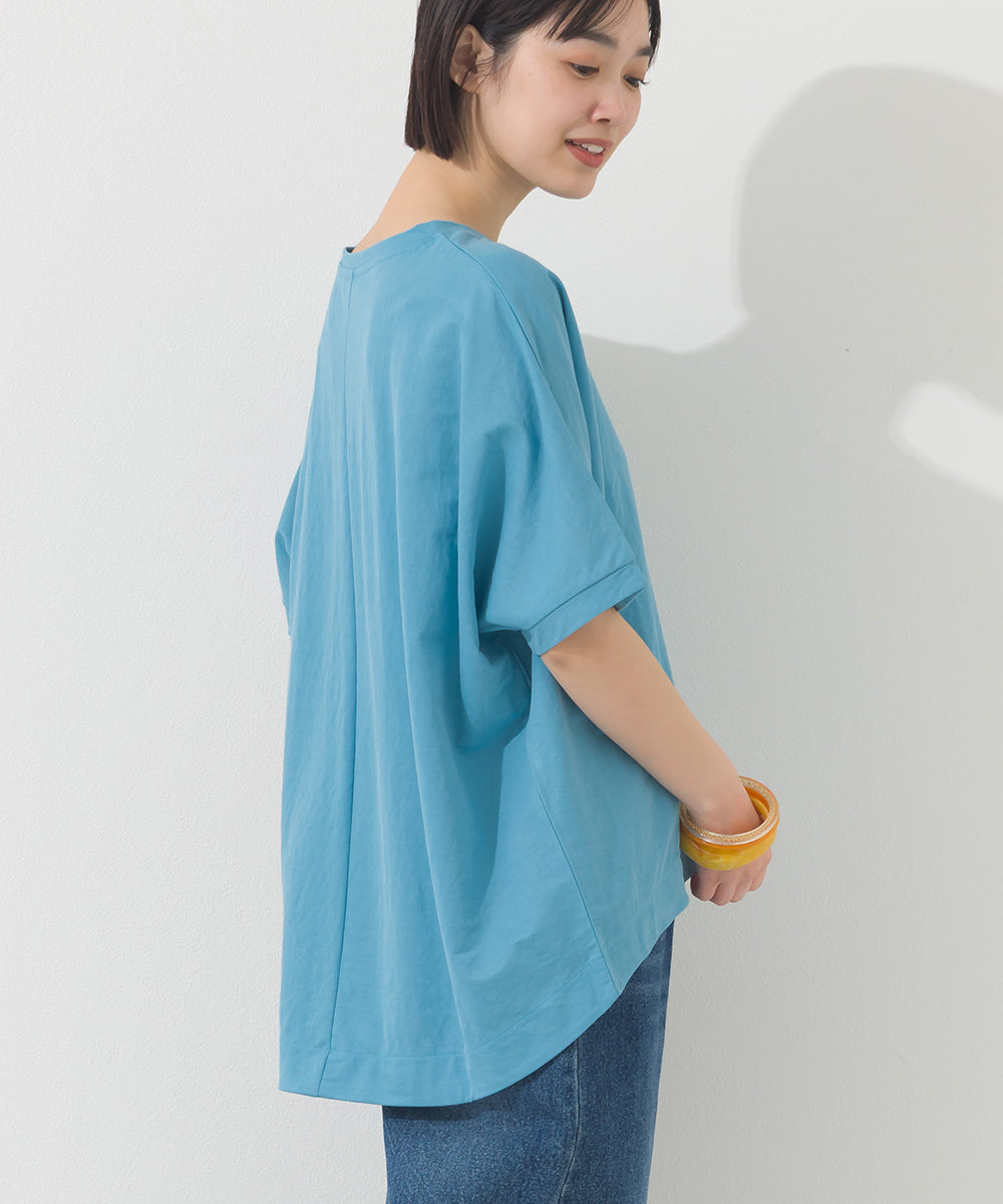 【OMNES】接触冷感ビッグシルエットプルオーバー半袖Tシャツ【252W427OMN009】