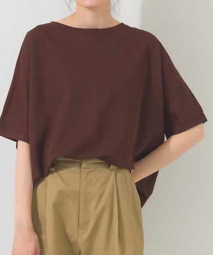 【OMNES】接触冷感ビッグシルエットプルオーバー半袖Tシャツ【252W427OMN009】