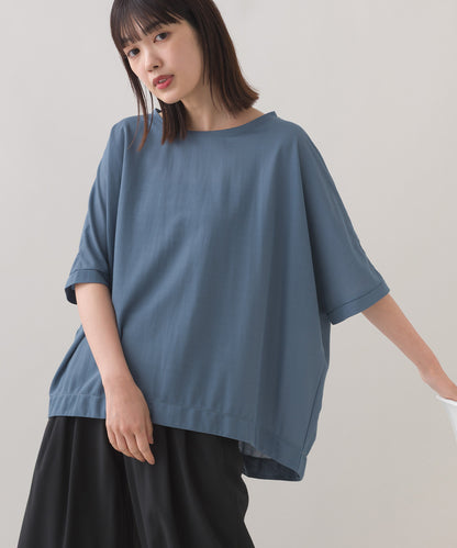 【OMNES】接触冷感ビッグシルエットプルオーバー半袖Tシャツ【252W427OMN009】