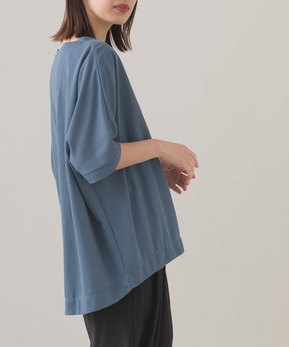 【OMNES】接触冷感ビッグシルエットプルオーバー半袖Tシャツ【252W427OMN009】