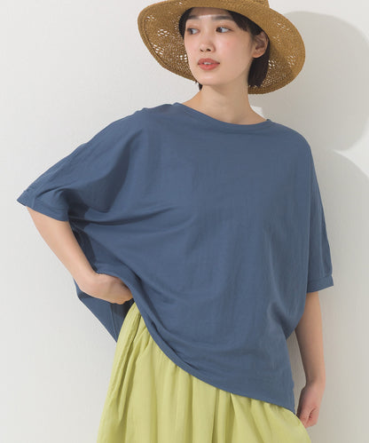 【OMNES】接触冷感ビッグシルエットプルオーバー半袖Tシャツ【252W427OMN009】