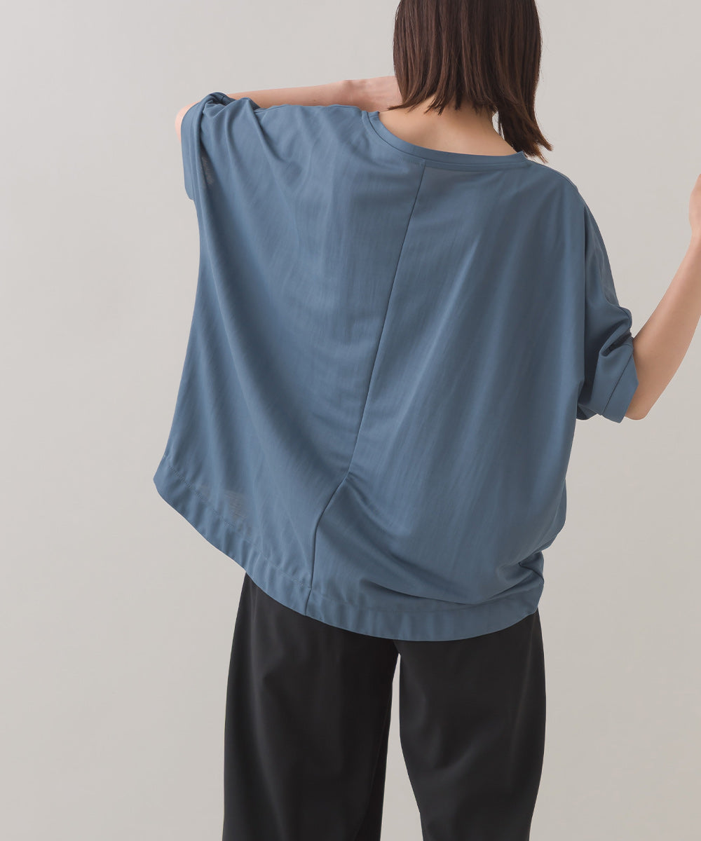 【OMNES】接触冷感ビッグシルエットプルオーバー半袖Tシャツ【252W427OMN009】