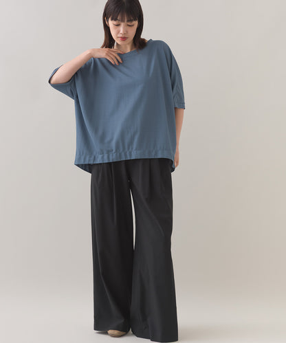 【OMNES】接触冷感ビッグシルエットプルオーバー半袖Tシャツ【252W427OMN009】