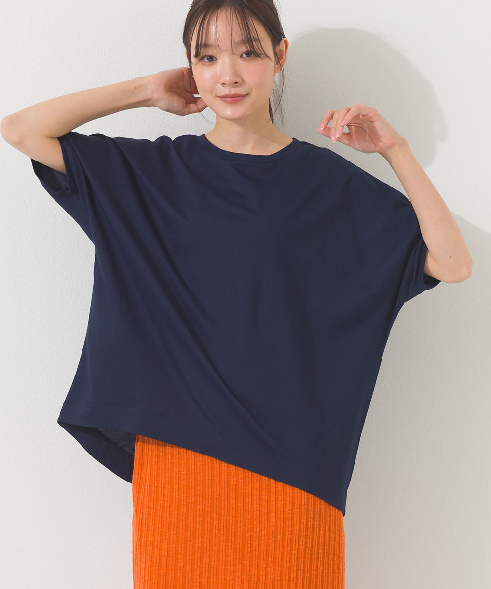 【OMNES】接触冷感ビッグシルエットプルオーバー半袖Tシャツ【252W427OMN009】